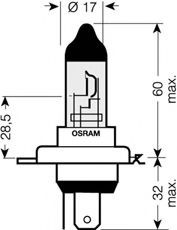 OSRAM Bulb, spotlight 9003