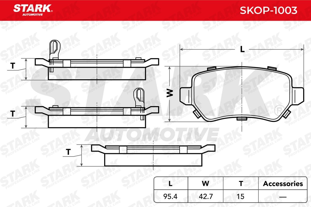 STARK Brake pad kit SKOP-1003