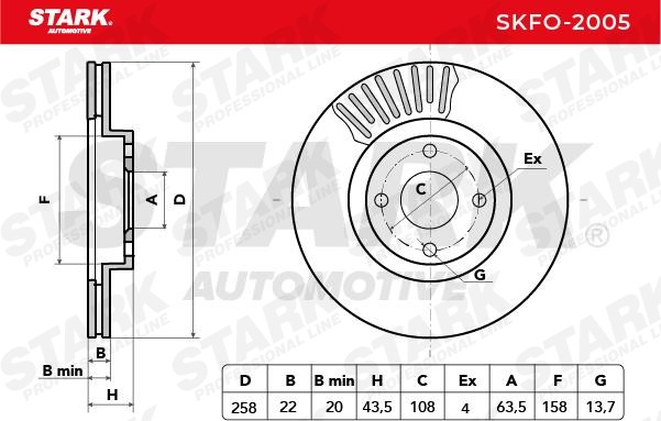 STARK Brake discs SKFO-2005 buy online