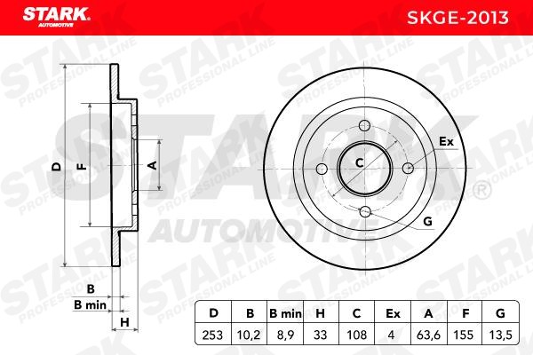 STARK Brake discs SKGE-2013 buy online
