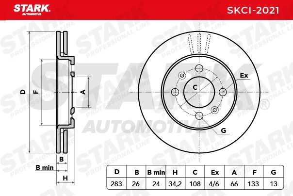 STARK Brake discs SKCI-2021 buy online