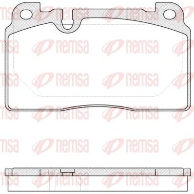 PCA152700 REMSA Front Axle, prepared for wear indicator, with adhesive film, with accessories Height: 77,3mm, Thickness: 16,7mm Brake pads 1527.00 buy