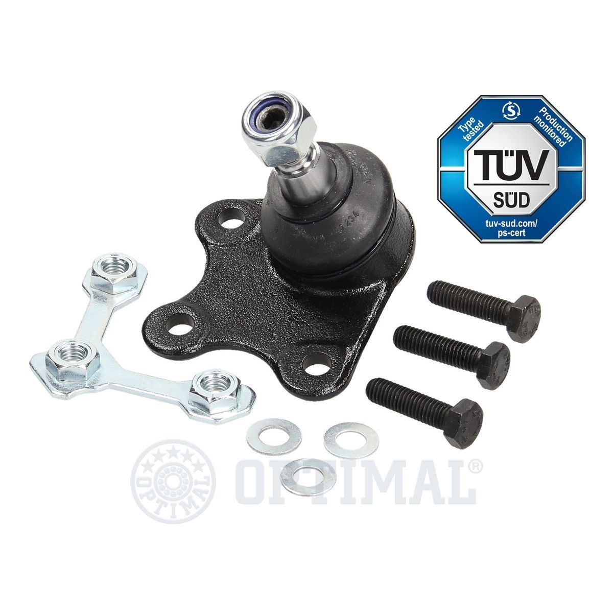 G3-890 OPTIMAL Suspension ball joint SKODA Front Axle Right, Lower, with accessories, 14,9mm, M12 x 1,50 RHT Mmm, for control arm