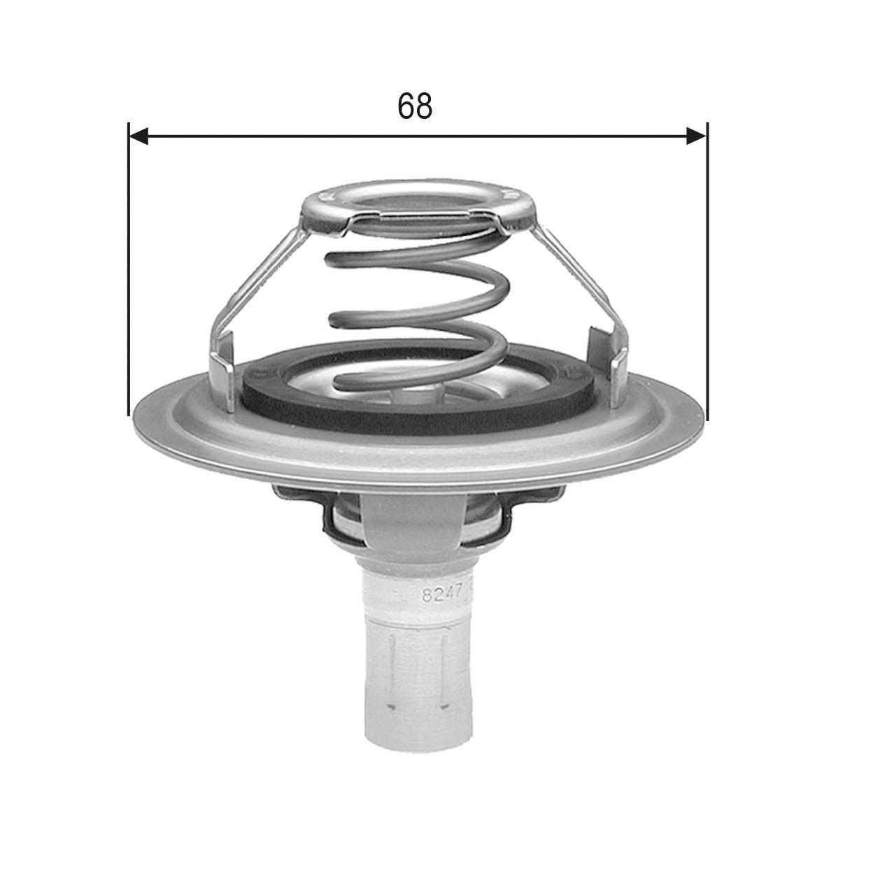 GATES TH23080G1 Engine thermostat Opening Temperature: 80°C, with gaskets/seals, without housing