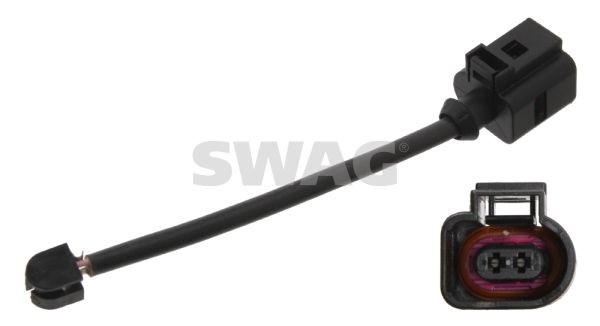 SWAG Rear Axle Left, Rear Axle Right Length: 140mm Warning contact, brake pad wear 30 93 4498 buy
