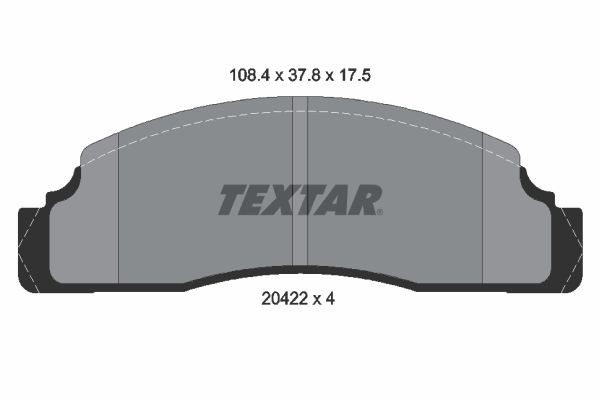 20422 TEXTAR 2042202 Brake pad set 1 579 806