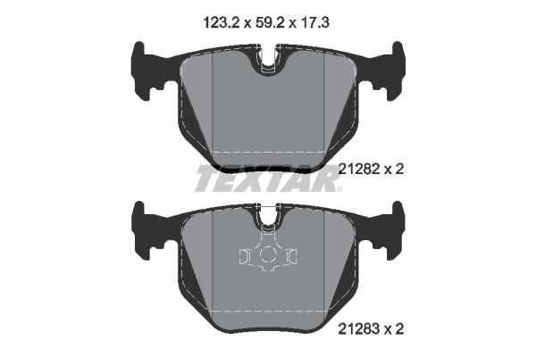 Great value for money - TEXTAR Brake pad set 2128201