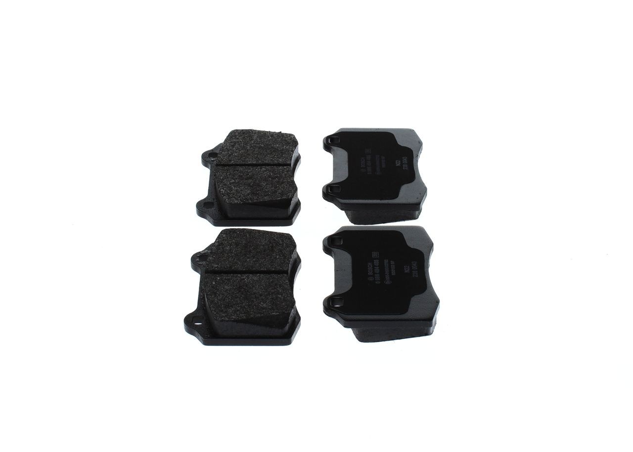 0986494486 Set of brake pads 0 986 494 486 BOSCH Low-Metallic, with anti-squeak plate