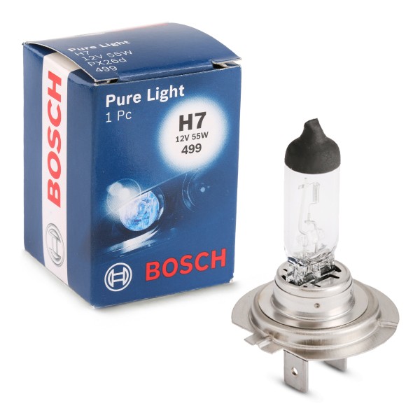 Bosch H7 Pure Light Lampe - 12 V 55 W PX26d - 1 Stück : : Auto &  Motorrad
