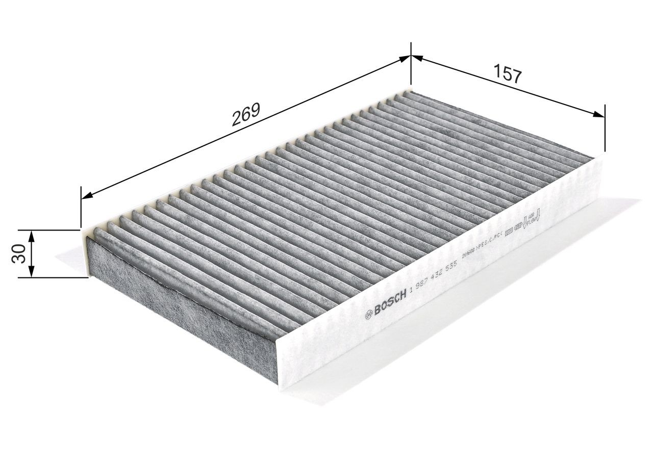 OEM-quality BOSCH 1 987 432 535 Air conditioner filter