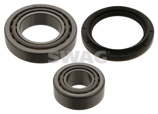SWAG 10 90 8146 Wheel bearing kit Front Axle Left, Front Axle Right, with shaft seal, 73 mm, Tapered Roller Bearing