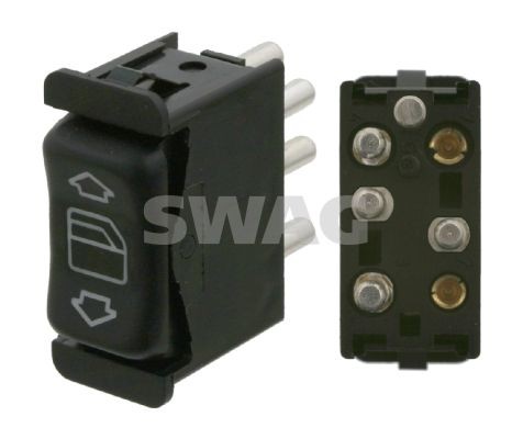 SWAG Right Front Number of connectors: 5 Switch, window regulator 10 92 3321 buy