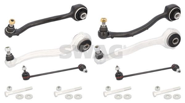 SWAG 10 92 3701 Control arm repair kit Front Axle, with coupling rod