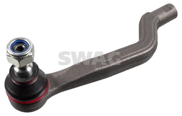 SWAG 10 92 6018 Track rod end Front Axle Left, with self-locking nut