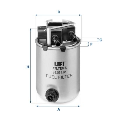 24.061.01 Filtro carburante UFI qualità originale