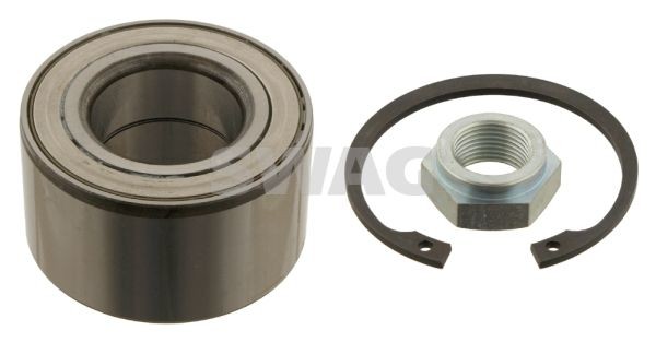 30 93 0040 SWAG Wheel bearings VW Front Axle Left, Front Axle Right, with axle nut, with retaining ring, with nut, 68 mm, Angular Ball Bearing