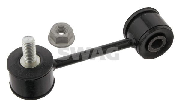 SWAG 30 93 0154 Anti-roll bar link Front Axle Left, Front Axle Right, 105mm, with self-locking nut, Metal