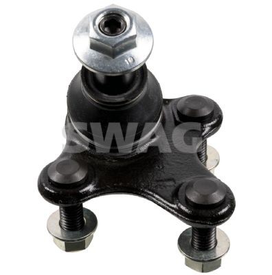 30 93 1485 SWAG Suspension ball joint SKODA Front Axle Left, Lower, with self-locking nut, for control arm