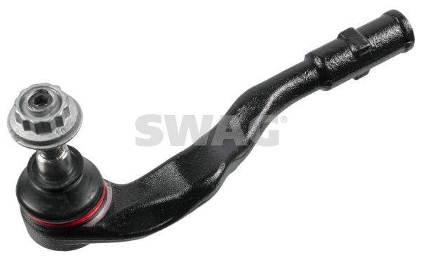 SWAG 30 93 6506 Track rod end Front Axle Left, with self-locking nut