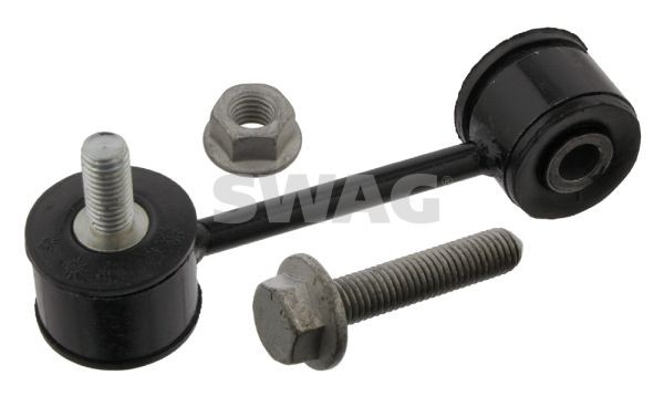 SWAG 30 93 6676 Anti-roll bar link Front Axle Left, Front Axle Right, 105mm, with screw, with nut