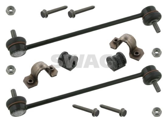 SWAG Front Axle, with coupling rod Repair Kit, stabilizer suspension 30 93 7077 buy