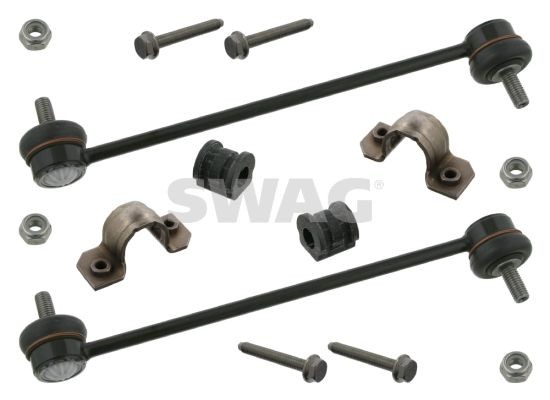 SWAG Front Axle, with coupling rod Repair Kit, stabilizer suspension 30 93 7089 buy