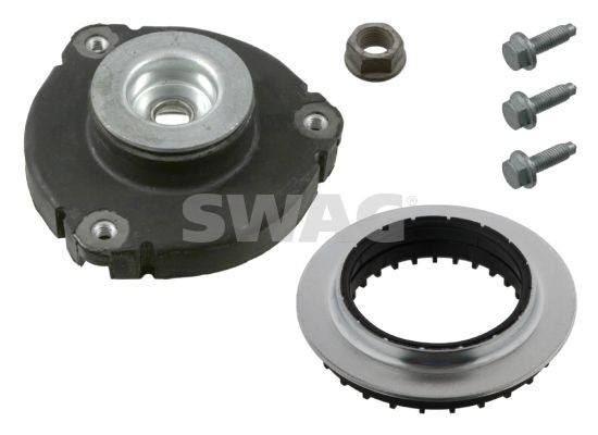 30 93 7895 SWAG Strut mount SKODA Front Axle, with ball bearing, with attachment material