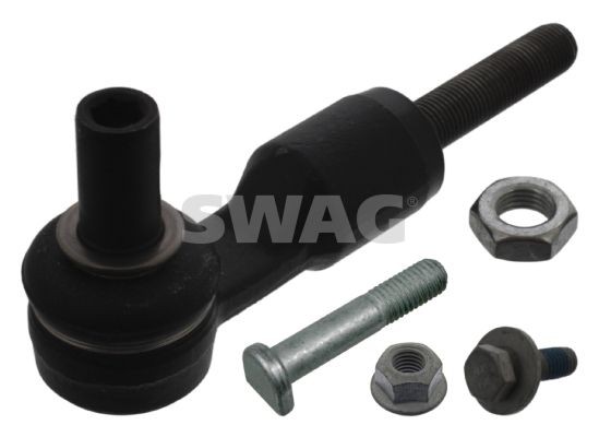 SWAG 32 93 9076 Track rod end Front Axle Left, Front Axle Right, with attachment material