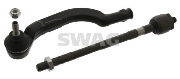 Outer tie rod end SWAG Front Axle Left, with lock nuts - 60 93 7627