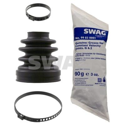 SWAG 62 92 2017 Bellow Set, drive shaft Rubber