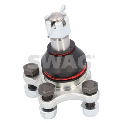 SWAG 80 78 0006 Ball Joint Lower, Front Axle Left, Front Axle Right, with crown nut, with bolts/screws, with Split Pin, 22mm, for control arm