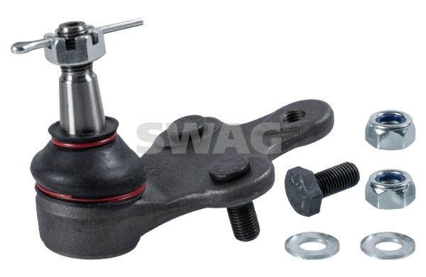 SWAG 81 92 3109 Ball Joint Front Axle Right, Lower, with attachment material, 16,6mm, for control arm