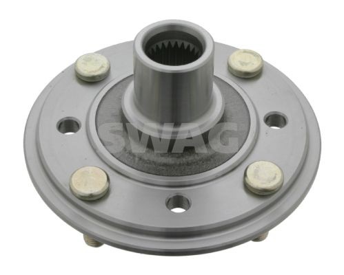 SWAG 90 92 8250 Wheel Hub 114,5, with wheel studs, without wheel bearing, Front Axle