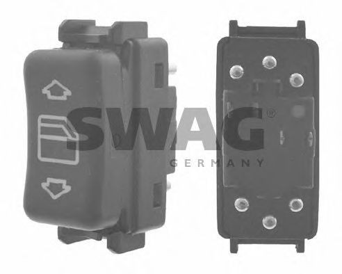 SWAG Right Rear Number of connectors: 6 Switch, window regulator 99 91 8303 buy