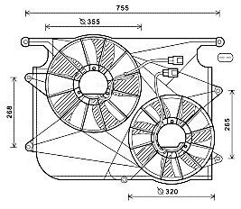 AVA COOLING SYSTEMS D1: 355 mm Cooling Fan OL7571 buy
