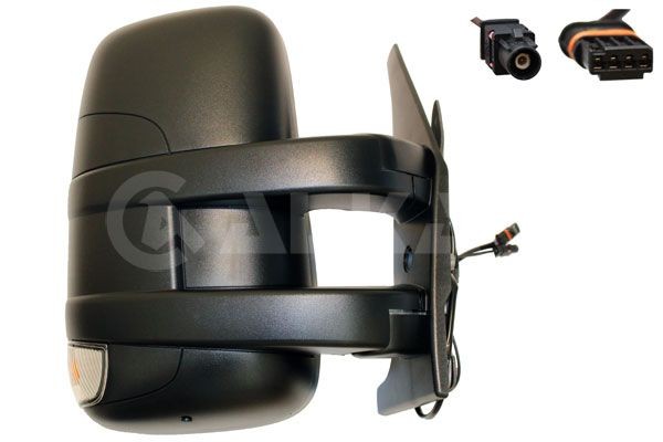 ALKAR Right, Manual, with wide angle mirror, Short mirror arm, Convex, with aerial, for left-hand drive vehicles Side mirror 9202249 buy