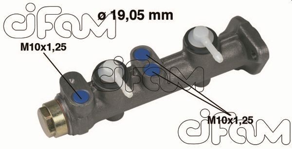 CIFAM 202-005 Brake master cylinder D1: 19,05 mm, Cast Iron