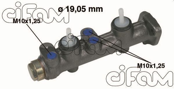 Hoofdremcilinder CIFAM 202-009 - Rem auto-onderdelen voor Fiat order