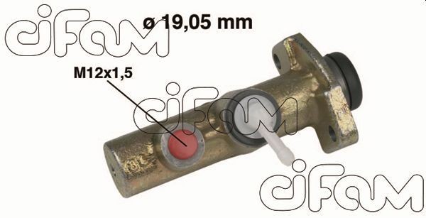 CIFAM 202-015 Brake master cylinder D1: 19,05 mm, Cast Iron