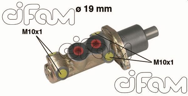 202-061 CIFAM Brake master cylinder PEUGEOT D1: 19,00 mm, Cast Iron