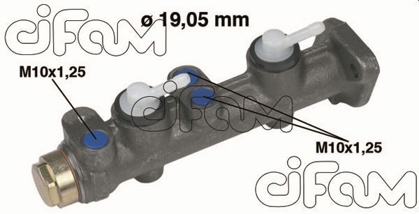 CIFAM 202-063 Brake master cylinder D1: 19,05 mm, Cast Iron