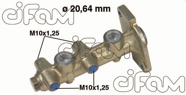 CIFAM 202-090 Brake master cylinder D1: 20,64 mm, Cast Iron