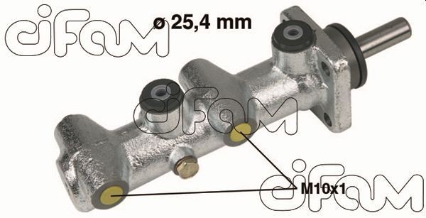CIFAM 202-110 Brake master cylinder D1: 25,40 mm, Cast Iron