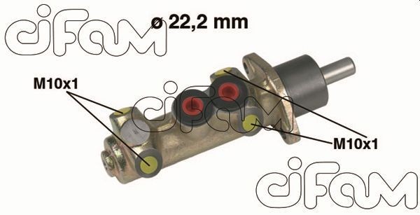 CIFAM 202-208 Brake master cylinder D1: 22,20 mm, Cast Iron