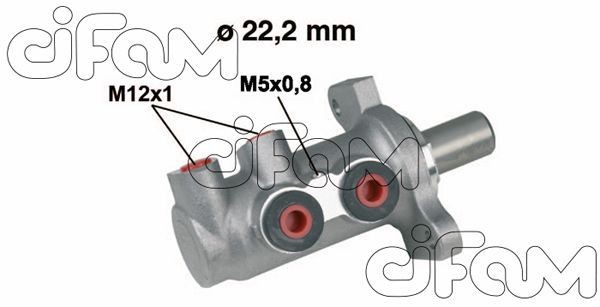 CIFAM D1: 22,20 mm, Aluminium Master cylinder 202-294 buy