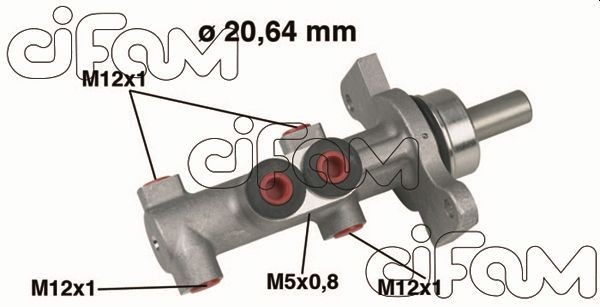 CIFAM 202-422 Brake master cylinder D1: 20,64 mm, Aluminium