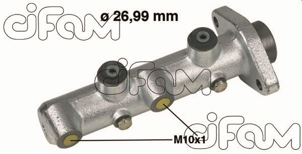 CIFAM 202-431 Brake master cylinder D1: 26,99 mm, Cast Iron