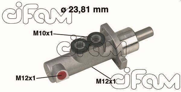 202-441 CIFAM Brake master cylinder OPEL D1: 23,81 mm, Aluminium