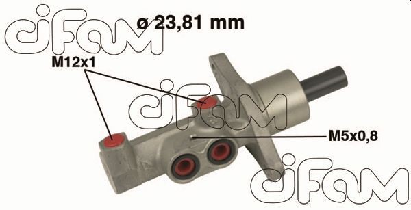 CIFAM 202-475 Brake master cylinder D1: 23,81 mm, Aluminium