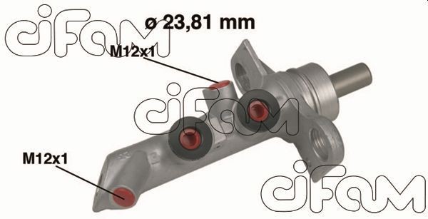 CIFAM 202-485 Brake master cylinder D1: 23,81 mm, Aluminium